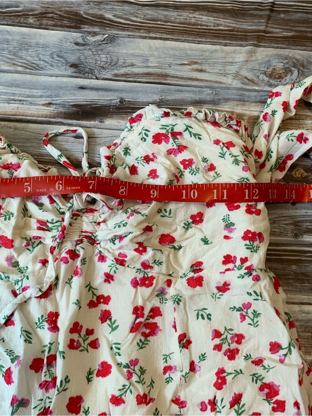 MINKPINK Burma Bloom Floral Print Off Shoulder Sweetheart Mini Dress White Small - Picture 8 of 9